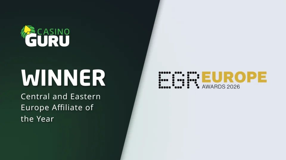 Casino Guru wins Best Central and Eastern Europe Affiliate Award at EGR Europe Awards 2026 - Press Release iGaming news